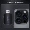 Wireless CarPlay Adapter for iPhone USB & USB-C/Type-C (Black) - Image 3