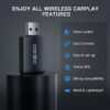 Wireless CarPlay Adapter for iPhone USB & USB-C/Type-C (Black) - Image 2