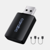 Wireless CarPlay Adapter for iPhone USB & USB-C/Type-C (Black)